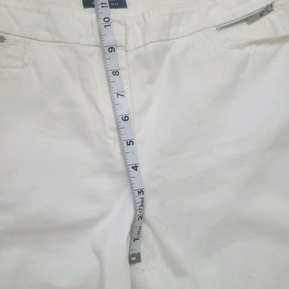Jones New York Signature Pants 8 Cotton Lightweight Stretch White - Picture 3 of 7